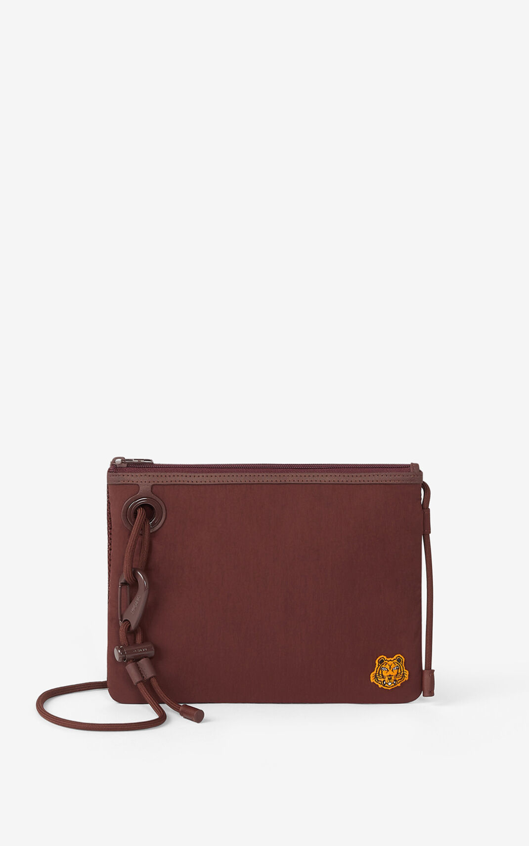 Kenzo Tiger Crest with strap Clutch Herre - Bordeaux DK-247429